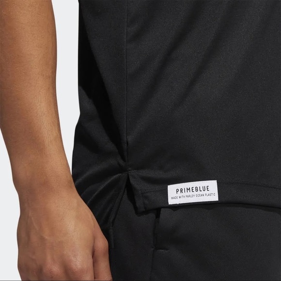 Adidas Miami Hurricanes Polo Shirt Mens S Small Primeblue Black Orange H50752 - Picture 5 of 9